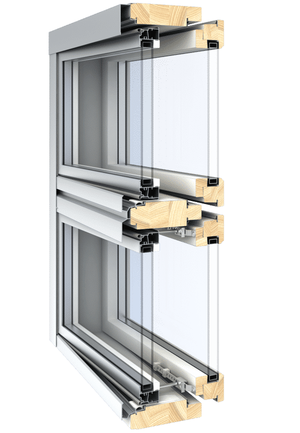 Fenestra kaksipuitteinen puualumiini ikkuna PREMIUM