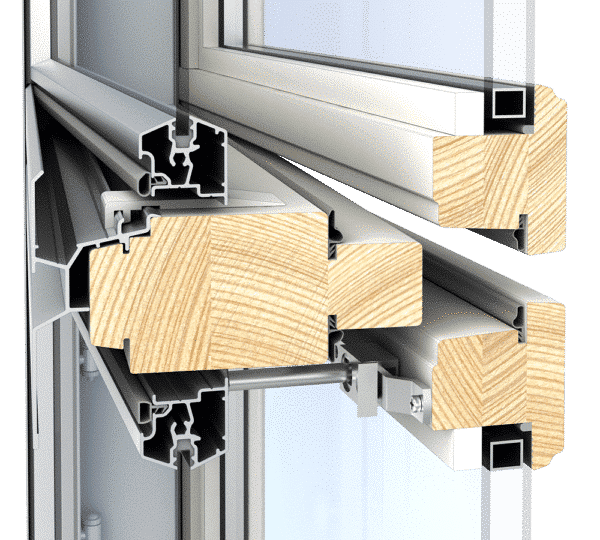 Fenestra kaksipuitteinen puualumiini ikkuna PRIMUS