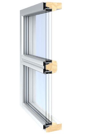 Fenestra kaksipuitteinen puualumiini ikkuna PRIMUS FIXED