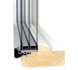 Fenestra kaksipuitteinen puualumiini ikkuna PRIMUS FIXED