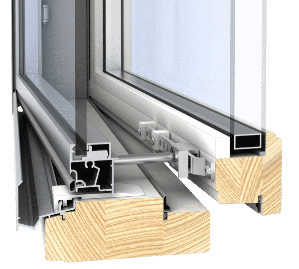 Fenestra kaksipuitteinen puualumiini ikkuna PRIMUS PLANO