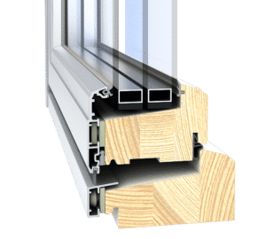 Fenestra yksipuitteinen puualumiini ikkuna SWING