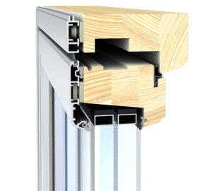 Fenestra yksipuitteinen puualumiini ikkuna SWING