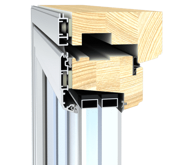 Fenestra yksipuitteinen puualumiini ikkuna SWING