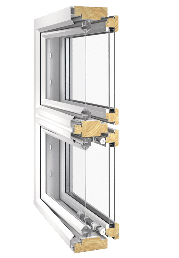 Avattava puualumiini ikkuna Fenestra A1 MSE ALU